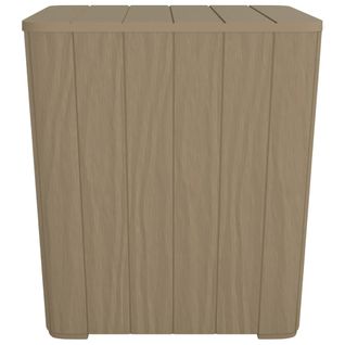 Table De Jardin Avec Couvercle Amovible Marron Polypropylène