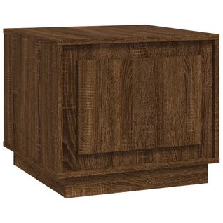 Table Basse Chêne Marron 51x50x44 Cm Bois Contreplaqué