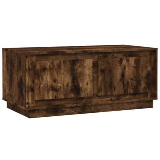 Table Basse Chêne Fumé 102x50x44 Cm Bois Contreplaqué