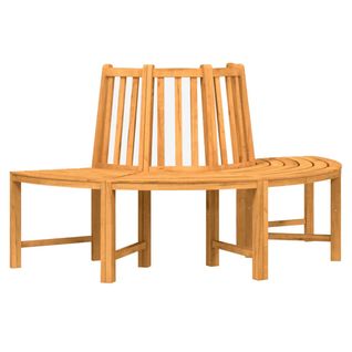 Banc Circulaire Demi-rond Ø160 Cm Bois Massif De Teck