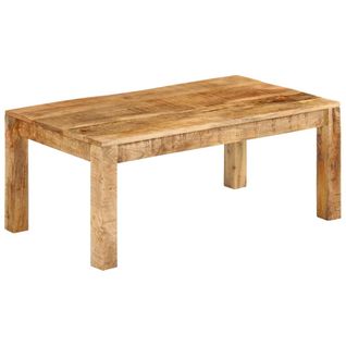 Table Basse 100x55x40 Cm Bois De Manguier Massif