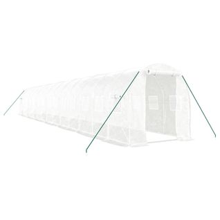 Serre Avec Cadre En Acier Blanc 28 M² 14x2x2 M