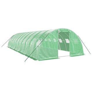 Serre Avec Cadre En Acier Vert 40 M² 10x4x2 M
