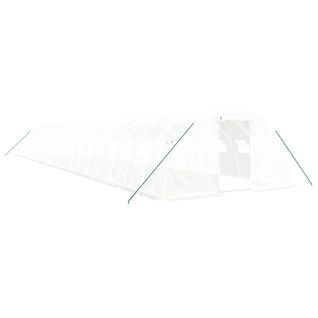 Serre Avec Cadre En Acier Blanc 80 M² 20x4x2 M