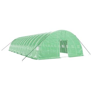 Serre Avec Cadre En Acier Vert 84 M² 14x6x2,85 M
