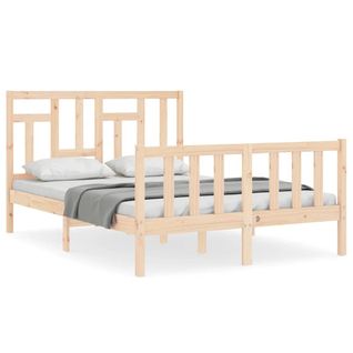 Cadre De Lit Sans Matelas 140x200 Cm Bois Massif De Pin