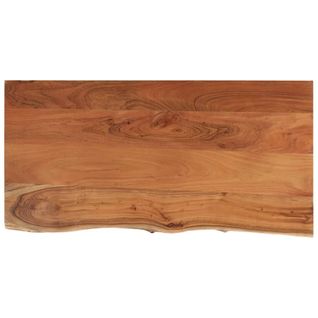 Comptoir De Salle De Bain 120x60x2,5 Cm Rectangulaire Acacia
