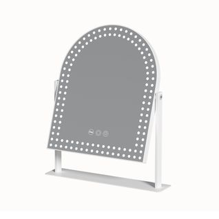 Miroir De Maquillage Hollywood Coiffeuse Avec Lumineux Ampoules Arqué 25x30cm