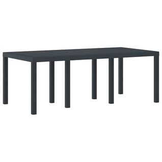 Table De Jardin Pour Repas Anthracite 200 X 100 X 73 Cm