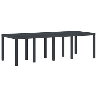 Table De Jardin Pour Repas Anthracite 250 X 100 X 73 Cm