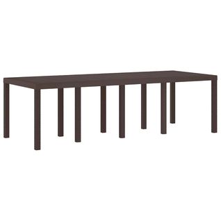 Table De Jardin Pour Repas Marron 250 X 100 X 73 Cm Polyrotin