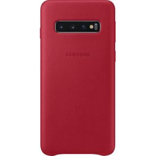 Coque En Cuir S10 - Rouge Bordeaux
