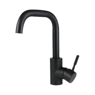 Robinet De Salle De Bain Mitigeur Extractible En Acier Inoxydable Noir