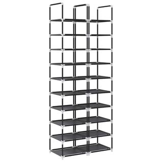 Étagères Chaussures 2 Pièces 10niveaux 33x33x174cm Tissu Non-tissé