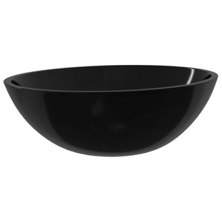 Lavabo Verre 50x37x14 Cm Noir