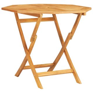 Table Pliable De Jardin 85x85x76 Cm Bois De Teck Solide