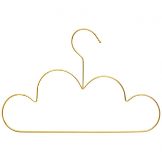 Lot De 3 Cintres Nuage Doré Plastique