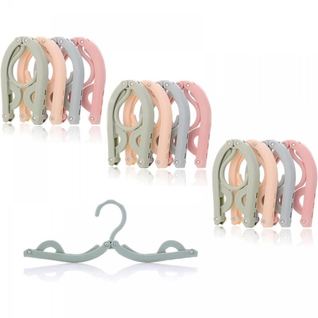 12 Pièces Cintres Pliables Portable, Cintre Gain De Place Multi Cintre Magique Rangement