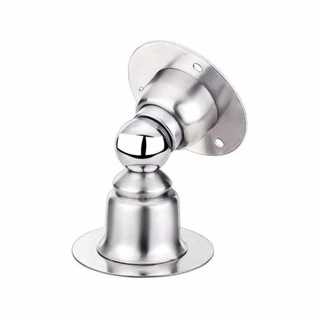 2 Piècesacier Brossé Arrêt De Porte Magnétique, Inoxydable Avec Ruban Adhésif Double Face 3m Ou Vis