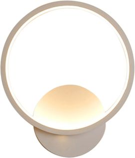 Applique Murale Interieur LED 13w Lampe Murale Ronde Blanc Chaud 3000k Moderne Pour Chambre Salon