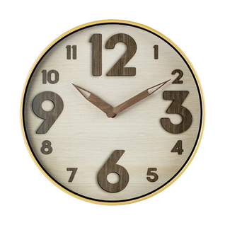 Horloge Murale Imitation Bois - 30 Cm