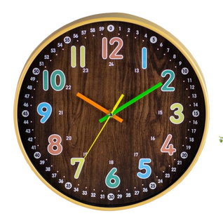 Horloge Murale Pour Enfants 30cm Horloge à Quartz Simple Et Créative Pour Le Salon
