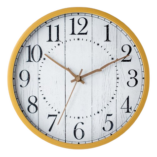 30cm - Horloge Murale En Bois Blanc Imitation Bois, Personnalité Simple Et Créative