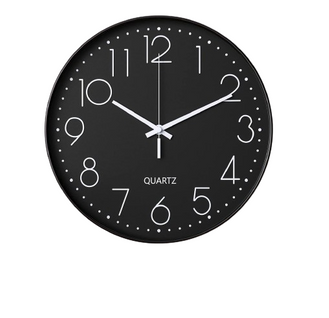 Horloge Murale, 30cm 12 Pouces - Noir