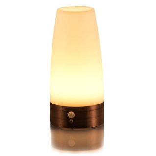 Lampe De Table, Veilleuse à LED Rétro, Lampe De Chevet Avec Détecteur De Mouvement Pir Sans