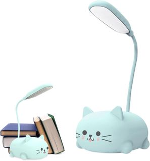 Mini Lampe USB Chat - Veilleuse LED Animal Mignon - Lampe De Lecture De Lit De Soin Des Yeux Régl