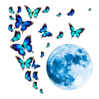 4 Pièces Stickers Muraux Papillons Lumineux Autocollants Muraux Mural Stickers Pour Chambre Salon