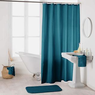 180 X 200 Cm , Douceur D'intérieur 1800690 Rideau De Douche Avec Crochets, Polyester