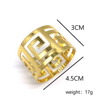 12 Pièces-gold  Ronds Et Porte-serviettes, 6/12 Pièces Anneau De Serviette En Métal Porte-boucle