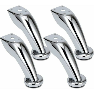 Lot De 4 Pieds De Meubles En Acier Inoxydable Épais, Adaptés Aux Canapés, Chaises, Tabourets
