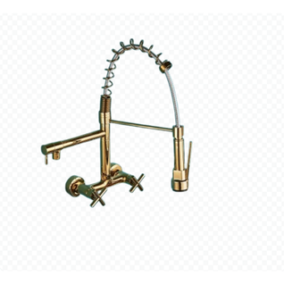 Robinet De Cuisine Mural Avec Bec Rétractable, Robinet D'évier Pivotant à 360°