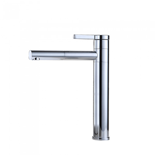 Robinet Salle De Bain Bec Haut Mitigeur Lavabo Pivotant 360° Pour Vasque Robinet