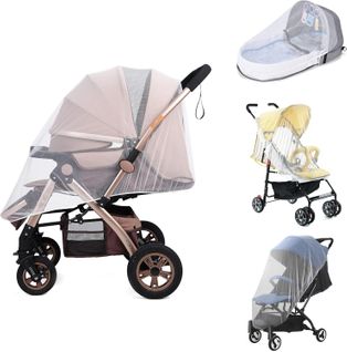 Moustiquaire Poussette,moustiquaire bébé,auto-siège, Lit Parapluie, Protection Anti-insectes