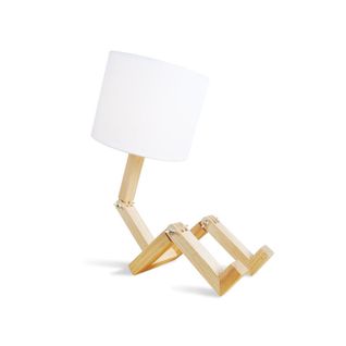 Lampe De Bureau Robot Créative, Lampe En Bois Réglable Pour Livres, Éclairage Tricolore