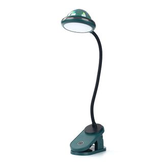 Lampe De Bureau LED Pour Lire Au Lit Avec Mini Projecteur Rechargeable Par USB, Verte