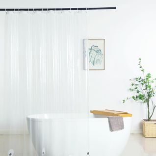 Rideau De Douche Transparent Pour Salle De Bain, 180 X 200 Cm