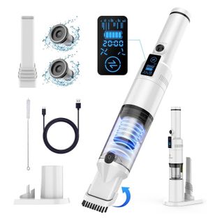 Aspirateur à Main De Voiture Sans Fil Puissant 13000pa- Avec Affichage LED, Autonomie De 20 Min
