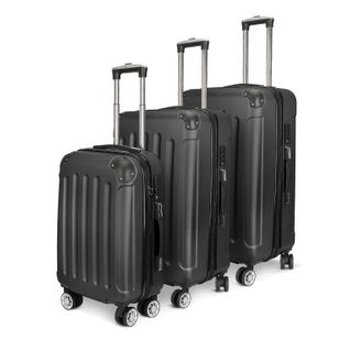 Lot De 3 Valises, Noir, Ensemble De Bagages