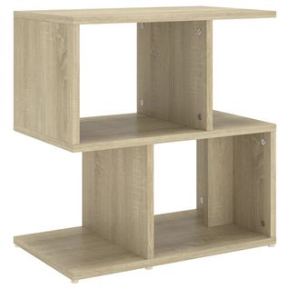 Table De Chevet Table De Nuit Meuble De Rangement Chêne Sonoma 50x30x51,5 Cm Aggloméré