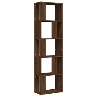 Bibliothèque, Étagère, Meuble De Rangement Chêne Marron 45x24x160 Cm Bois D'ingénierie