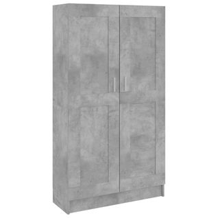 Armoire De Rangement Gris Béton 82,5x30,5x150 Cm Bois D’ingénierie