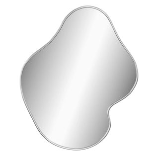 Miroir Mural - Miroir Suspendu - Miroir Décoratif Argenté 50x40 Cm