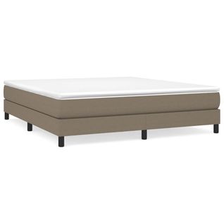 Lit Double - Lit Adulte Simple - Cadre De Lit Taupe 160x200 Cm Tissu