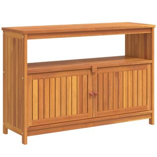 Table Console De Jardin - Table De Patio 110x35x75 Cm Bois Massif D'acacia