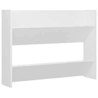 Meuble à Chaussures Murale, Armoire à Chaussures Suspendue Blanc 80x18x60 Cm Aggloméré