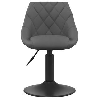 Chaise De Salle à Manger, Chaise De Cuisine, Chaise De Repas Gris Foncé Velours